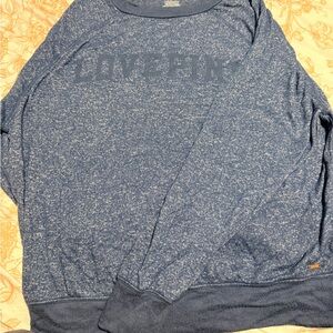 PINK Victoria's Secret Heathered Blue Knit